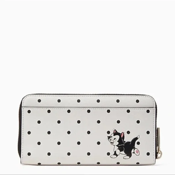 KATE SPADE DISNEY POLKA DOT LARGE CONTINENTAL WALLET Minnie Mouse - Picture 2 of 11